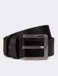 Leather Black Men's Belt