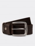 Leather Brown Men's Belt