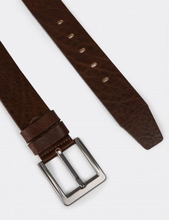 Leather Tan Men's Belt