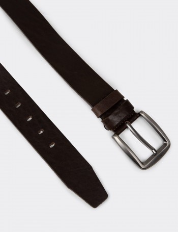 Leather Brown Men's Belt