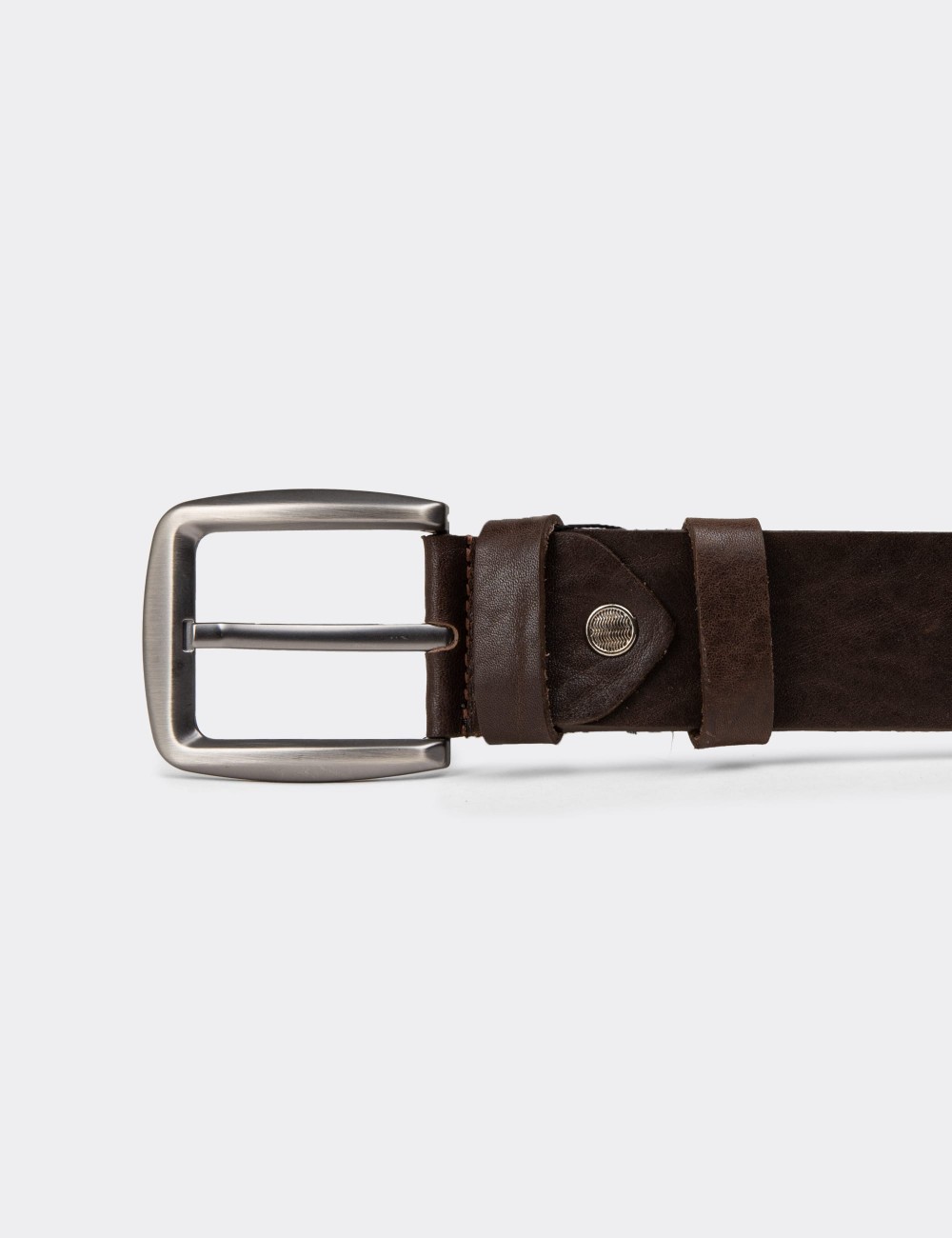Leather Brown Men's Belt - TB001MKHVW01 Leather Brown Men's Belt - TB001MKHVW01