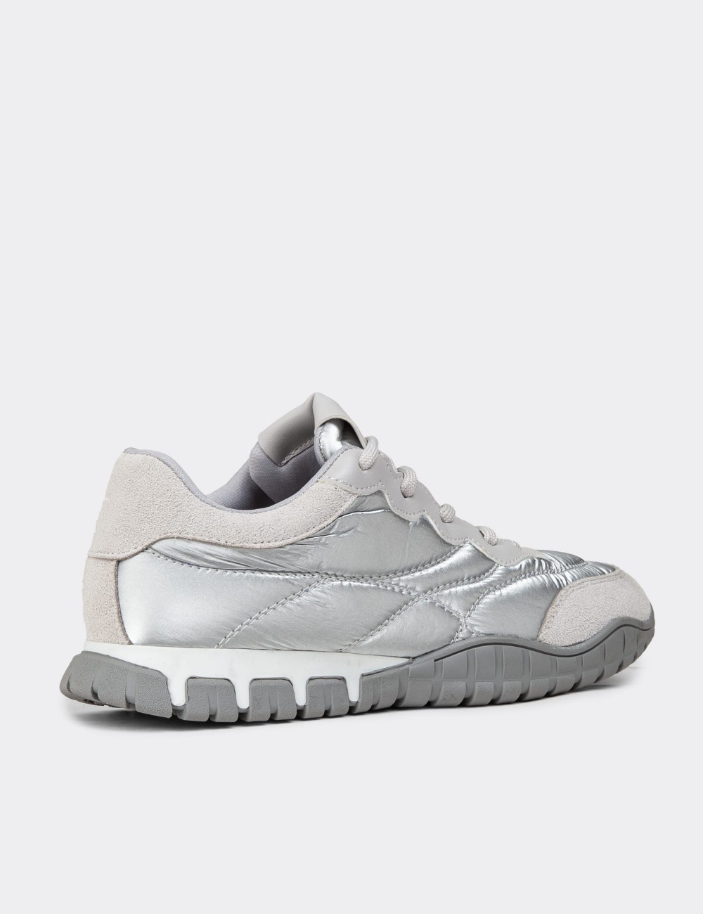 Women's Silver Sneakers - 55157ZGMSC01 Women's Silver Sneakers - 55157ZGMSC01