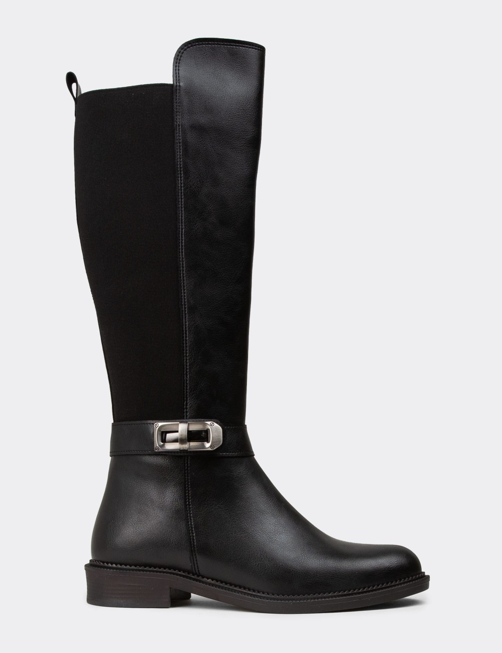 Women's Knee-High Black Boots - K8020ZSYHC01 Women's Knee-High Black Boots - K8020ZSYHC01