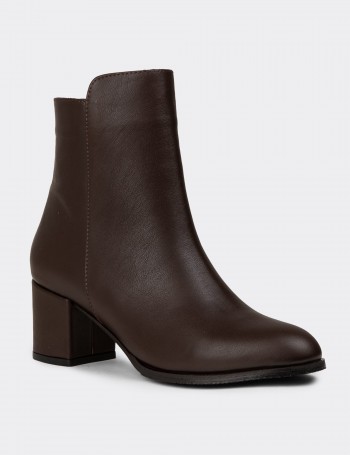 Women's Brown Leather Boots