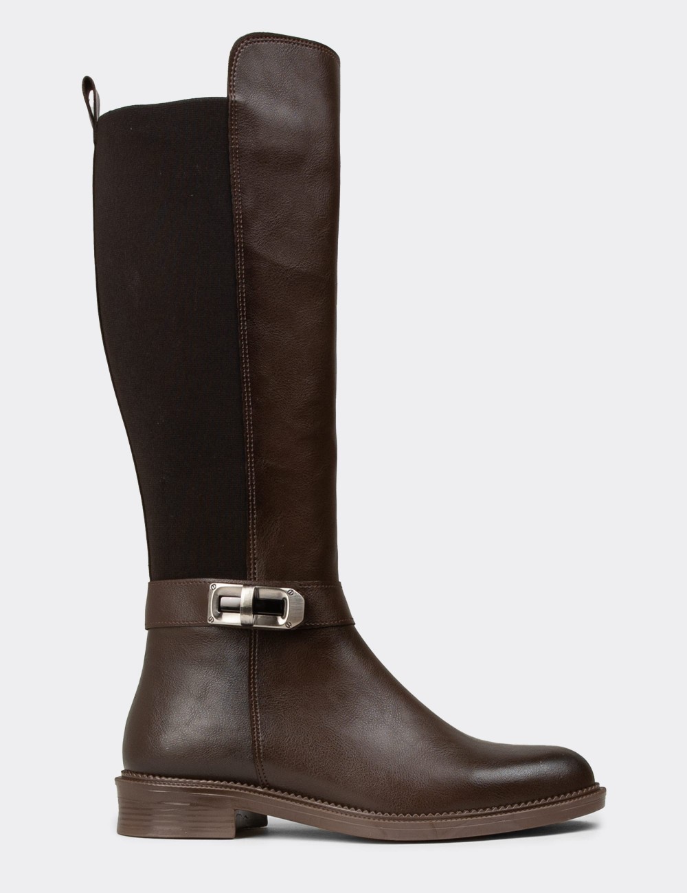 Women's Knee-High Brown Boots - K8020ZKHVC01 Women's Knee-High Brown Boots - K8020ZKHVC01