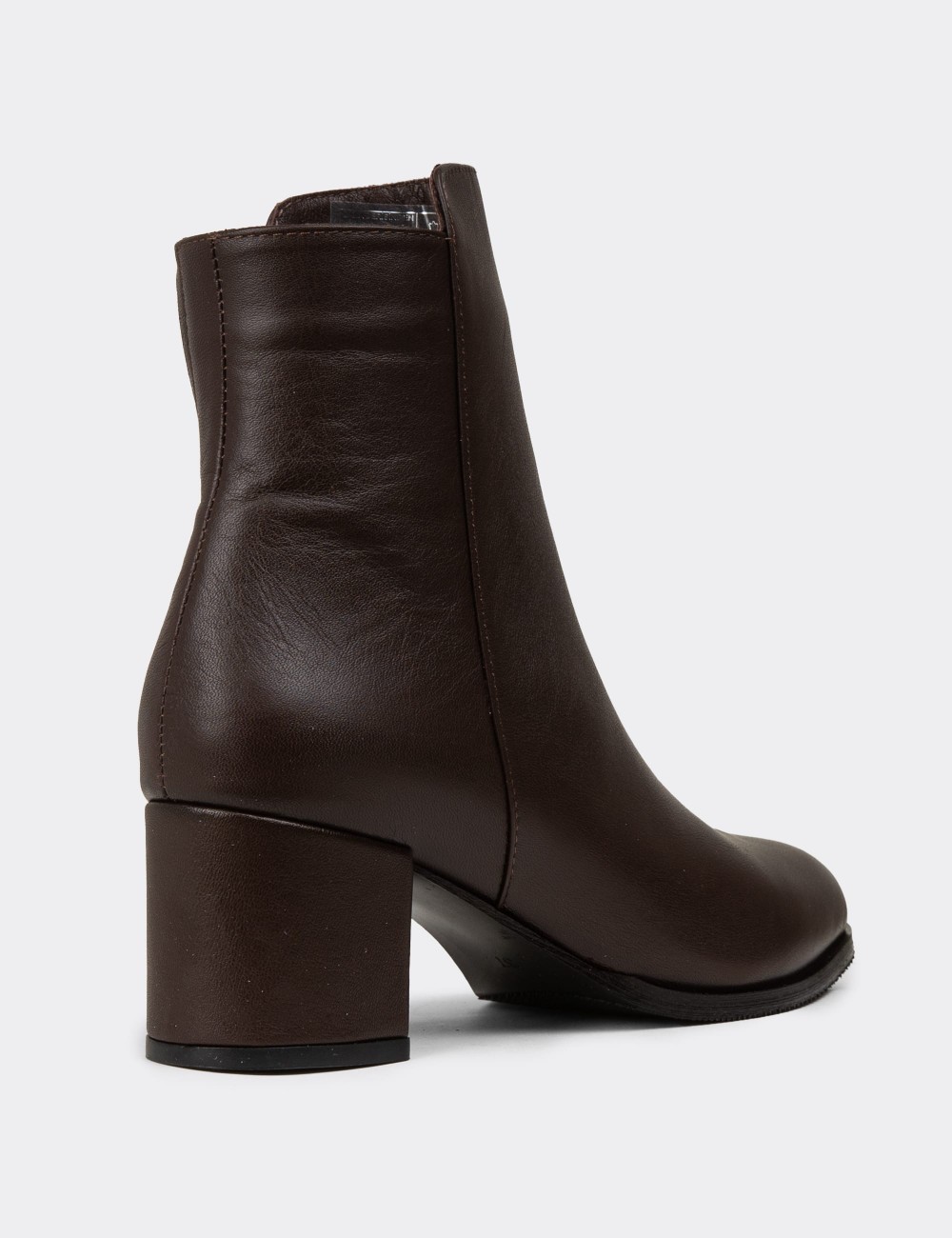 Women's Brown Leather Boots - A5810ZKHVC01 Women's Brown Leather Boots - A5810ZKHVC01