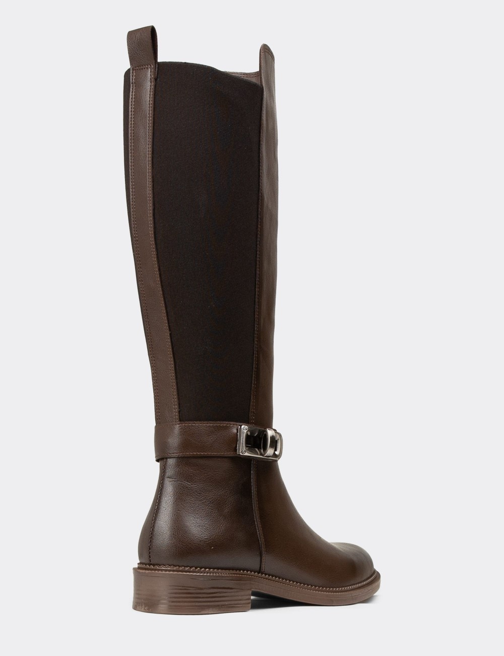 Women's Knee-High Brown Boots - K8020ZKHVC01 Women's Knee-High Brown Boots - K8020ZKHVC01
