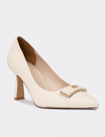 Women's Beige Heels