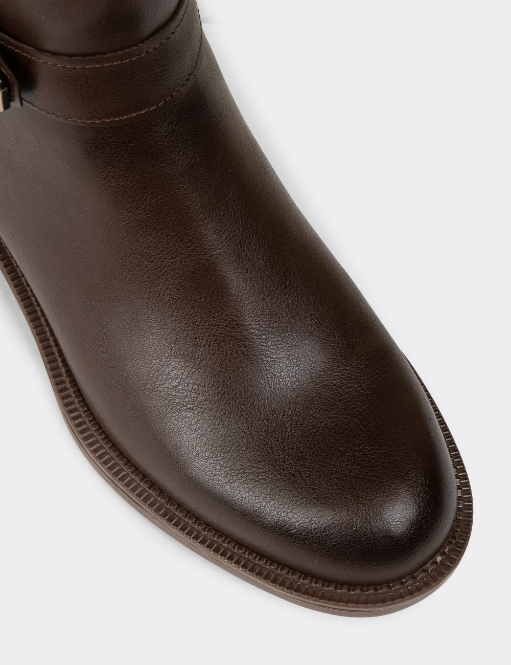 Women's Knee-High Brown Boots - K8020ZKHVC01 Women's Knee-High Brown Boots - K8020ZKHVC01
