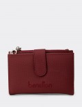 Women's Burgundy Wallet by Benetton