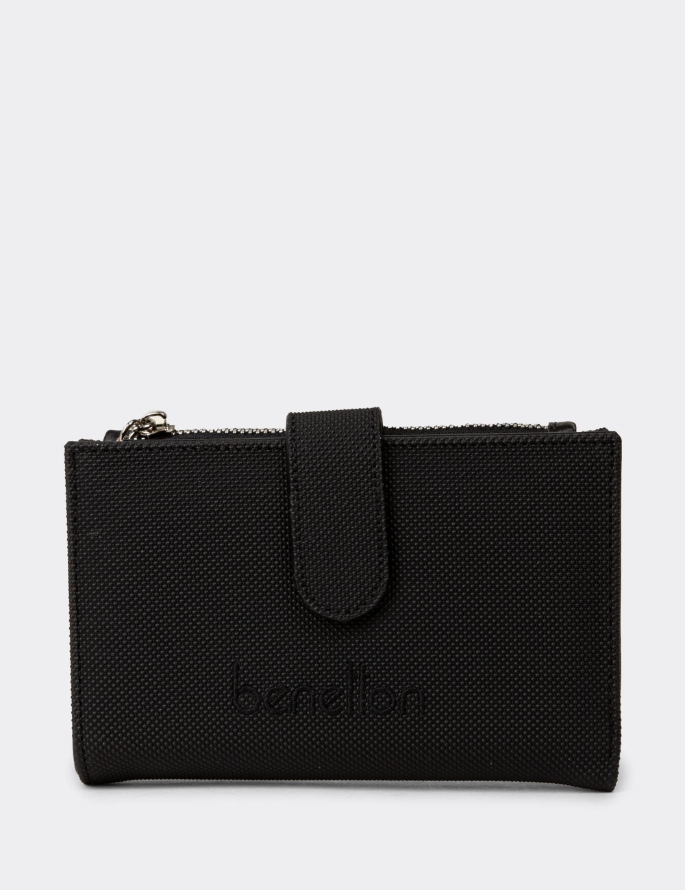 Women's Benetton Black Wallet - B1656ZSYHZ01