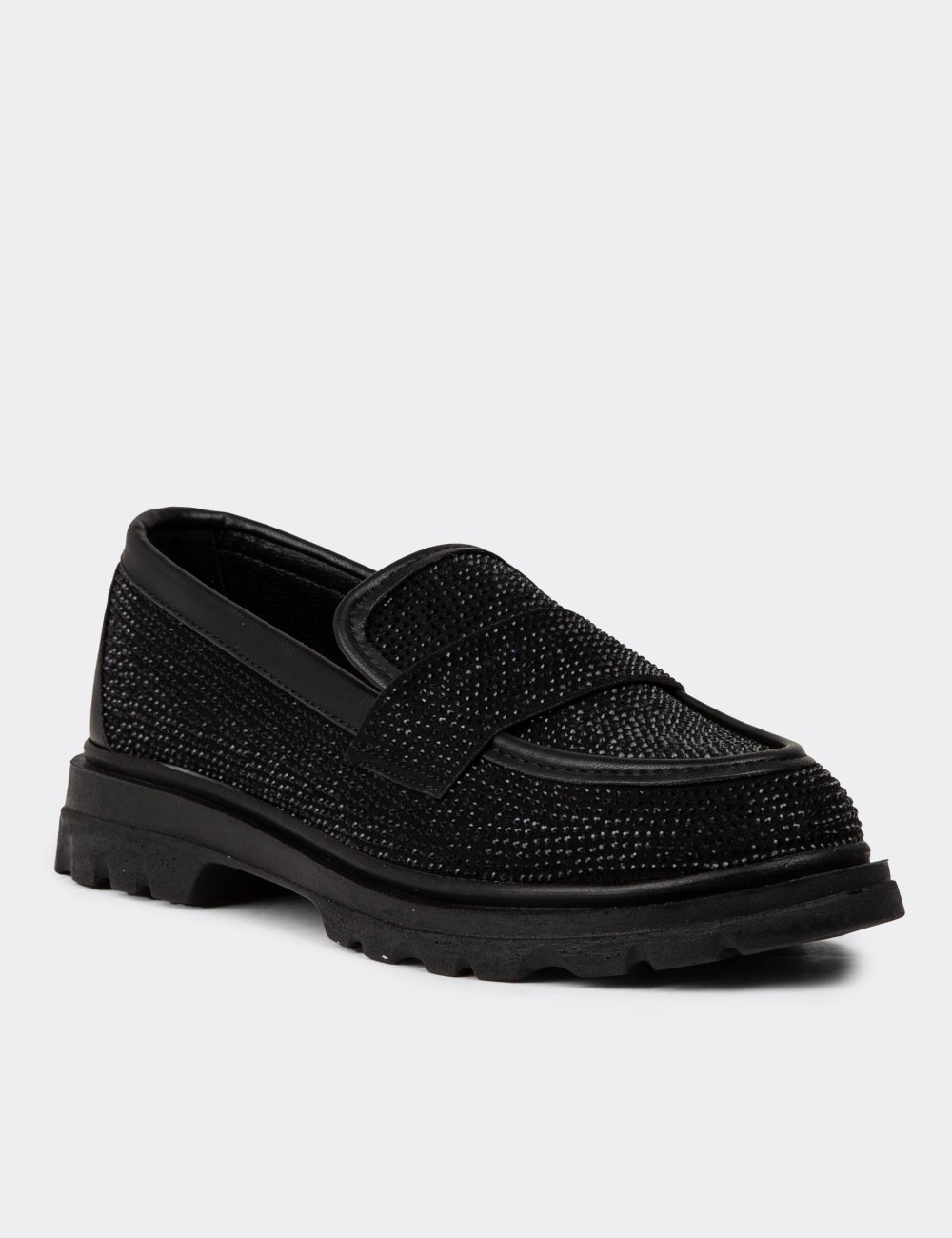 Women's Black Loafers - KA515ZSYHE01 Women's Black Loafers - KA515ZSYHE01