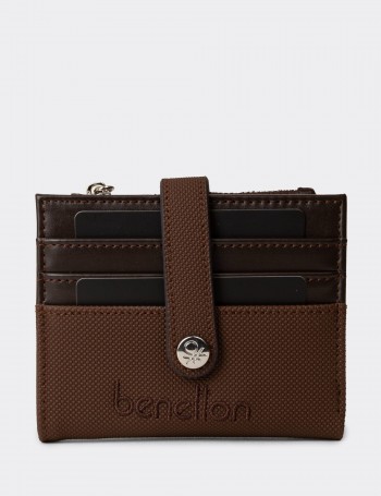 Women's Benetton Brown Wallet - B1657ZKHVZ01