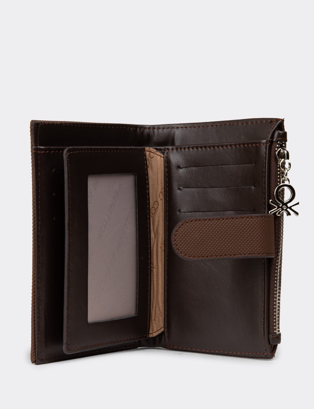 Women's Brown Benetton Wallet - B1656ZKHVZ01
