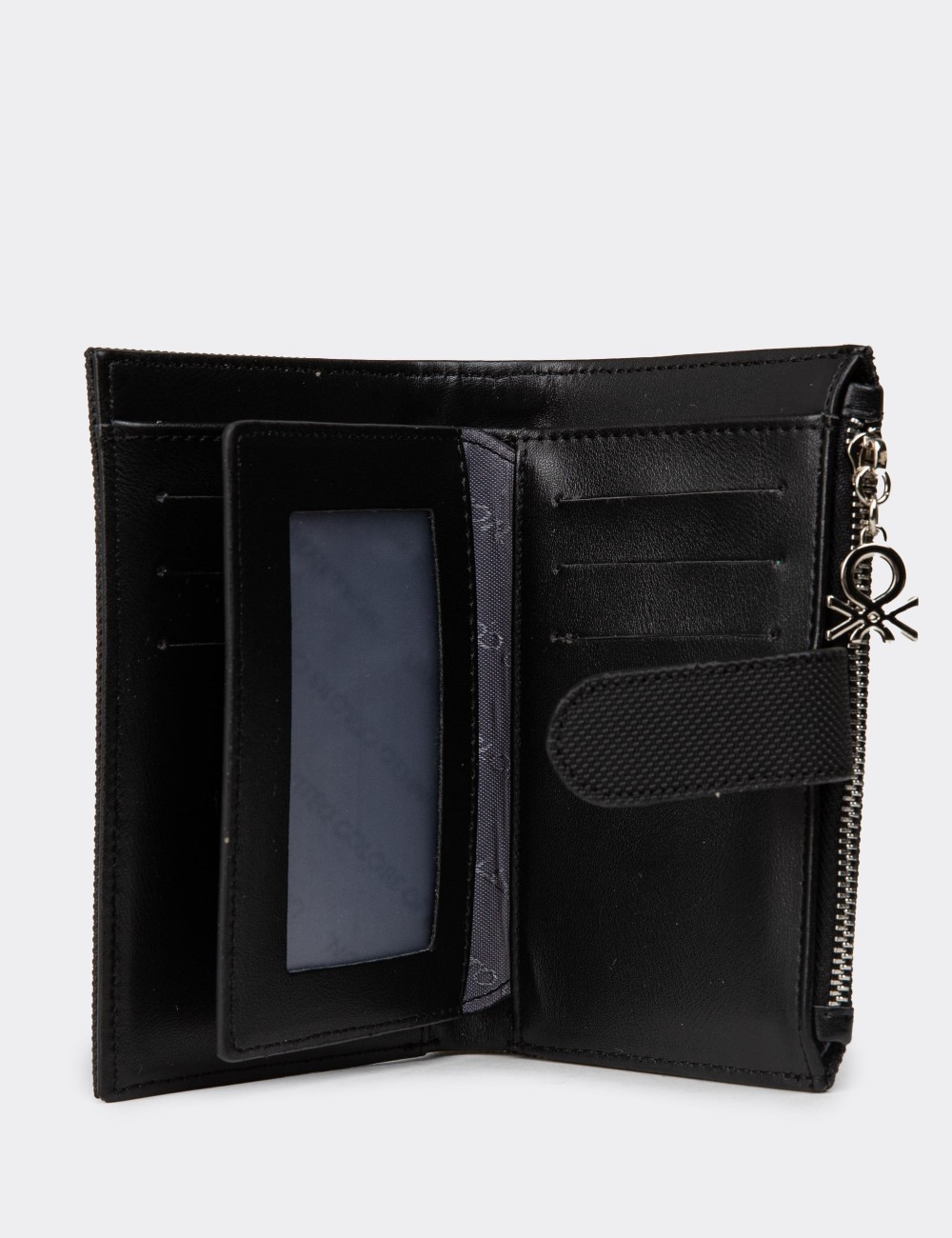 Women's Benetton Black Wallet - B1656ZSYHZ01