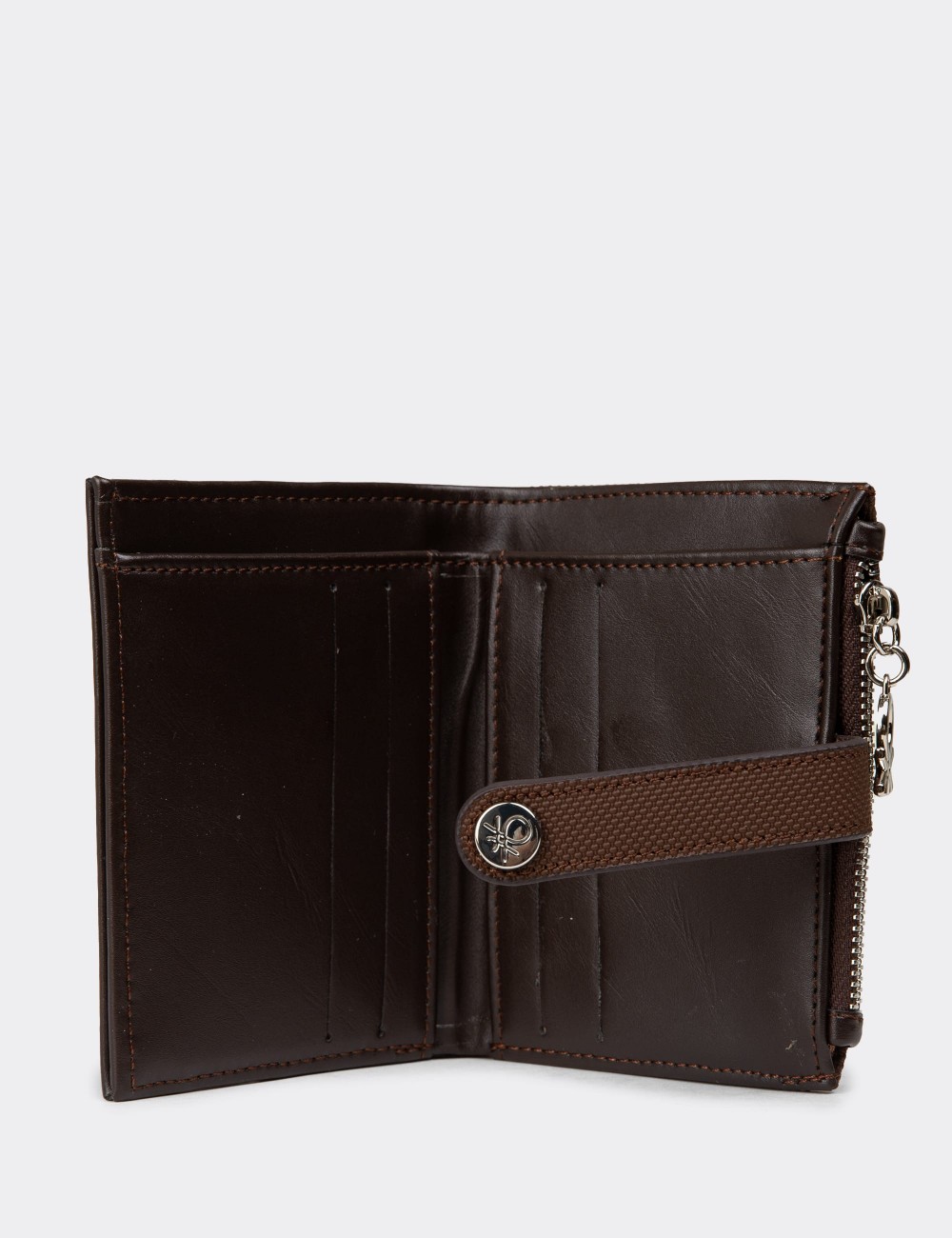 Women's Benetton Brown Wallet - B1657ZKHVZ01