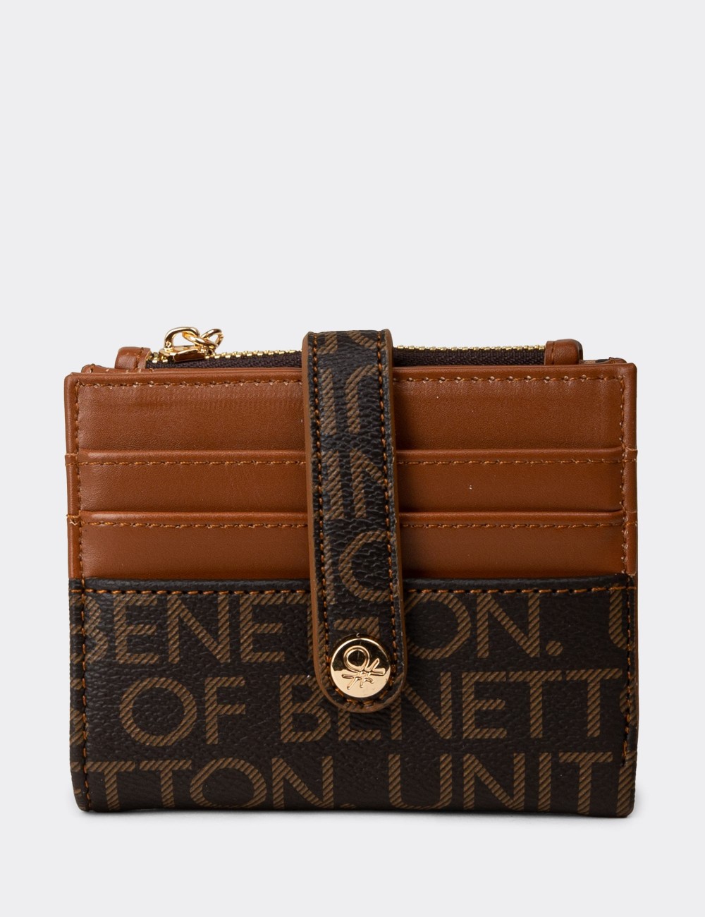 Women's Benetton Brown Wallet - B1660ZKHVZ01