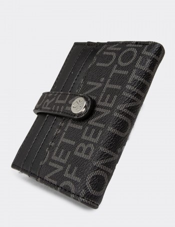 Women's Benetton Black Wallet - B1660ZSYHZ01