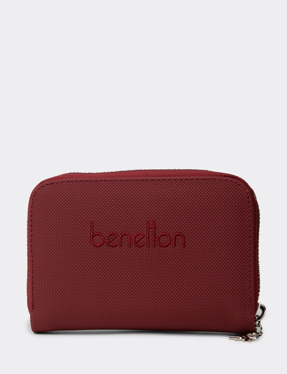 Women's Benetton Burgundy Wallet - B0658ZBRDZ01