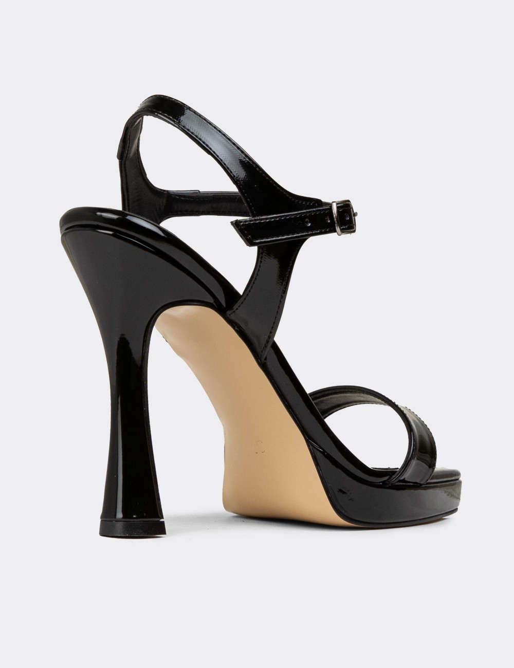 Women's Black Patent High Heels - SM198ZSYHM01 Women's Black Patent High Heels - SM198ZSYHM01