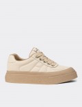 Women's Beige Sneakers