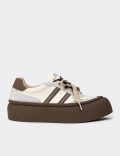 Women's Beige Sneakers