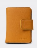Women's Yellow Leather Wallet