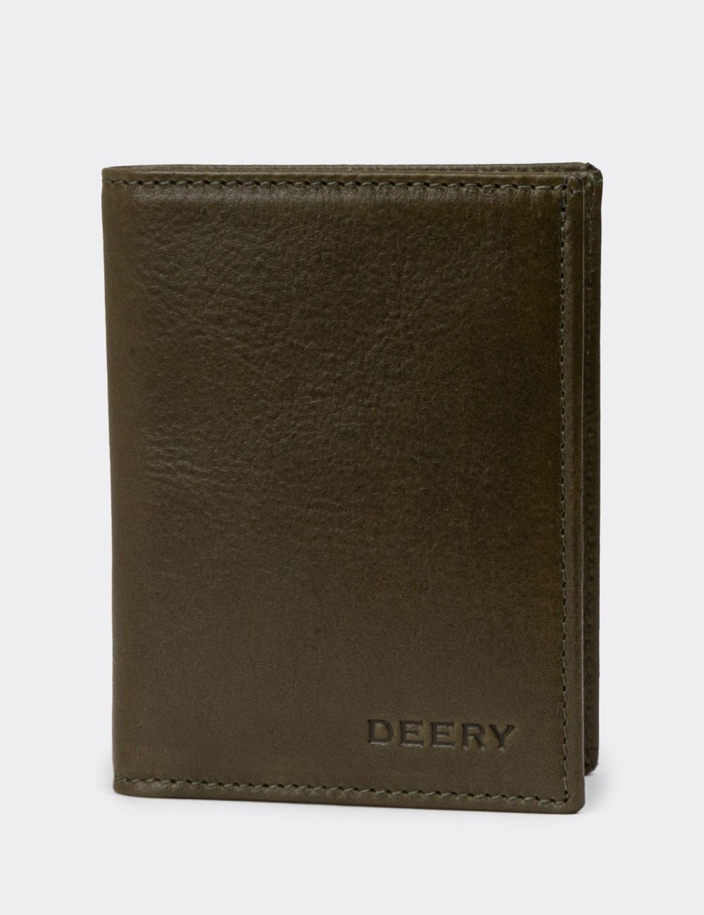 Men's Green Leather Wallet - 00216MHAKZ01 Men's Green Leather Wallet - 00216MHAKZ01