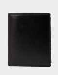 Men's Black Leather Wallet