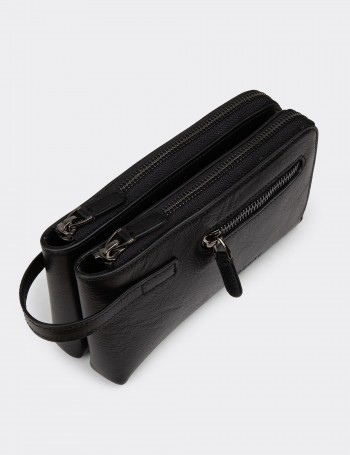 Men's Black Leather Bag