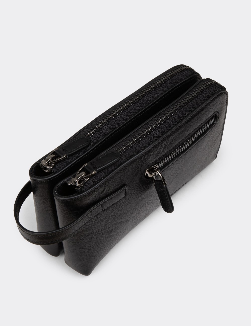 Men's Black Leather Bag - 08404MSYHY01 Men's Black Leather Bag - 08404MSYHY01