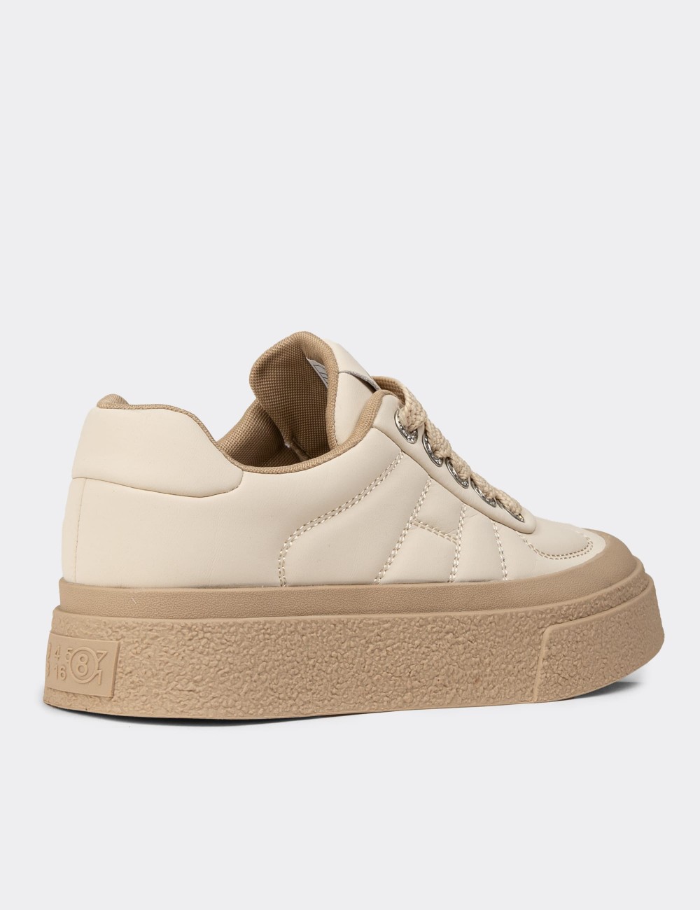 Women's Beige Sneakers - E8020ZBEJC01 Women's Beige Sneakers - E8020ZBEJC01