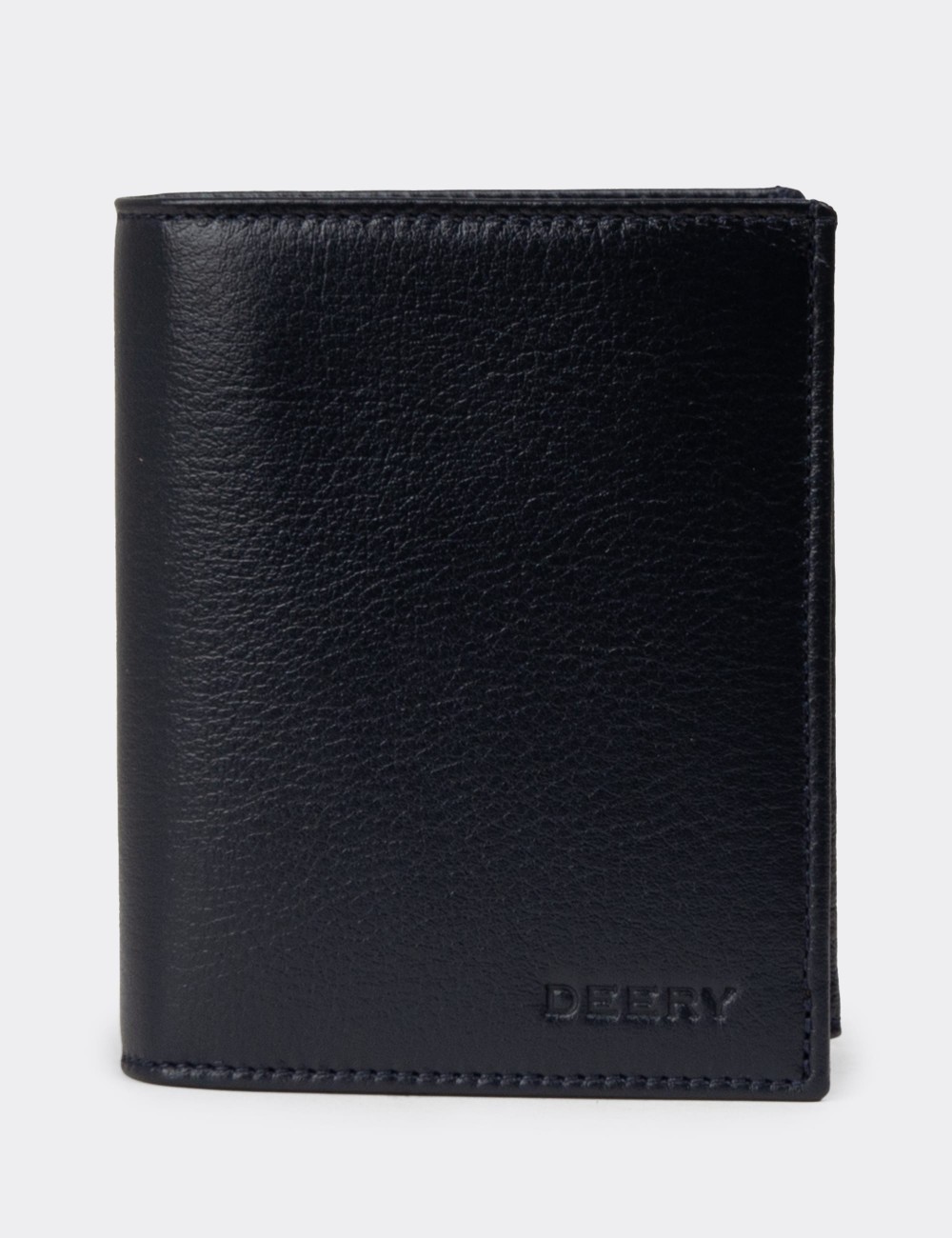 Men's Navy Leather Wallet - 01102MLCVZ01 Men's Navy Leather Wallet - 01102MLCVZ01