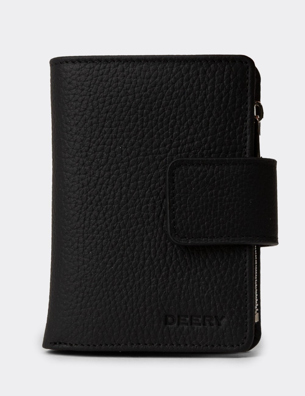 Women's Black Leather Wallet - 00918ZSYHZ01 Women's Black Leather Wallet - 00918ZSYHZ01