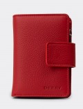 'Women's Red Leather Wallet'