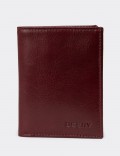 Men's Burgundy Leather Wallet