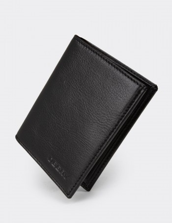 Men's Black Leather Wallet