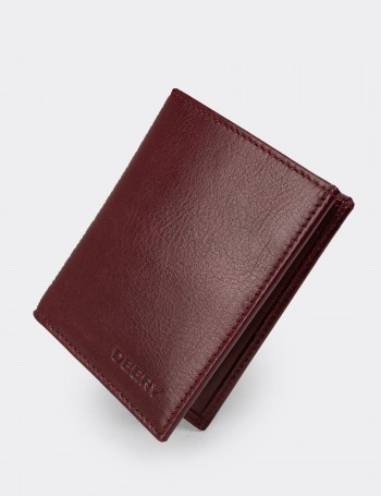 Men's Burgundy Leather Wallet