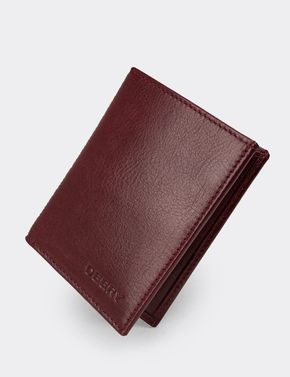 Men's Burgundy Leather Wallet - 00216MBRDZ01 Men's Burgundy Leather Wallet - 00216MBRDZ01