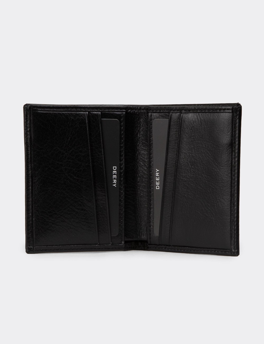 Men's Black Leather Wallet - 00216MSYHZ01 Men's Black Leather Wallet - 00216MSYHZ01