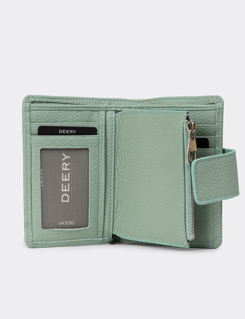 'Women's Green Leather Wallet' - 00918ZYSLZ01 'Women's Green Leather Wallet' - 00918ZYSLZ01