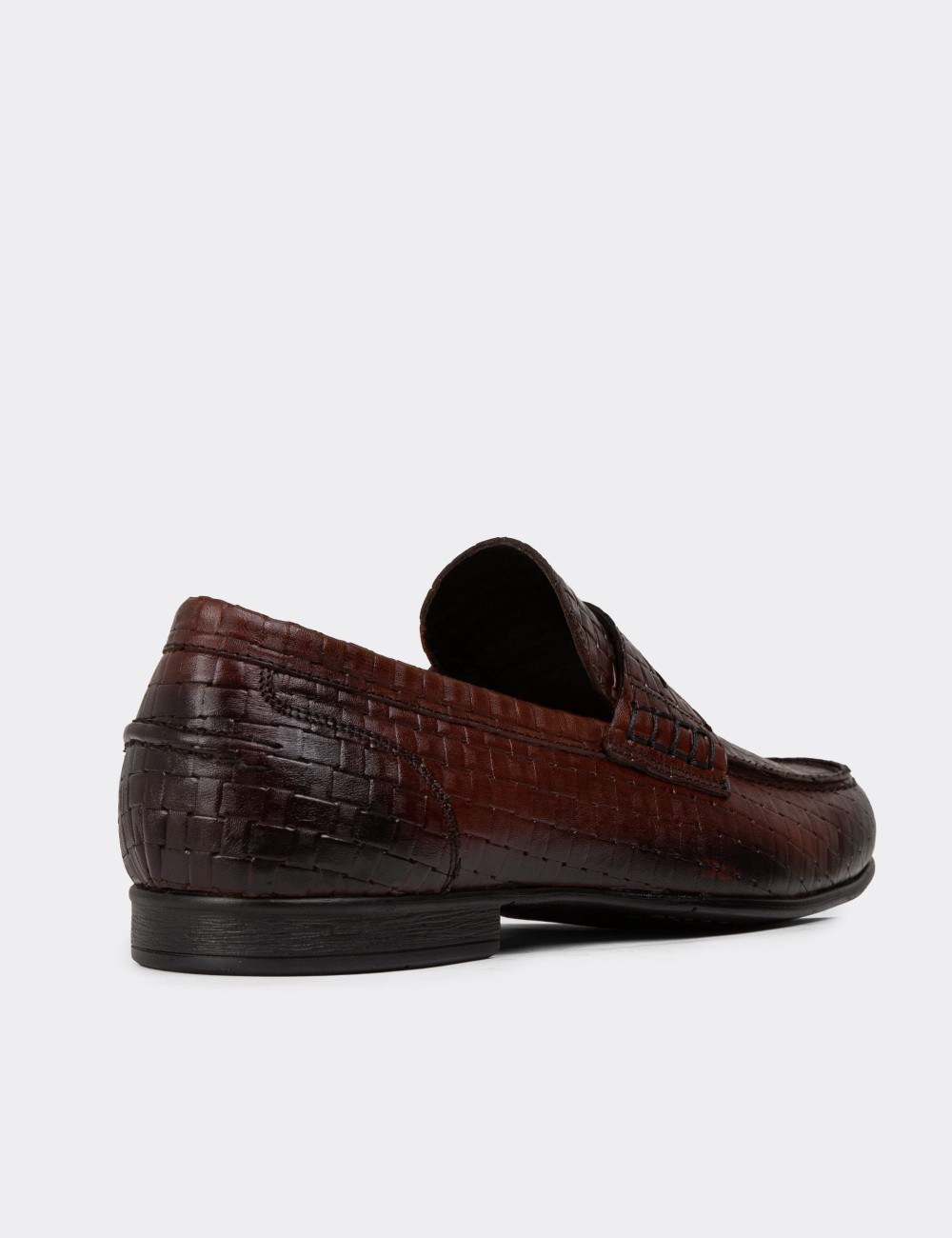 Men's Tan Leather Loafers - 01978MTBAC21 Men's Tan Leather Loafers - 01978MTBAC21