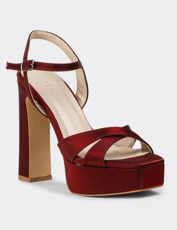 Women's Burgundy Heels