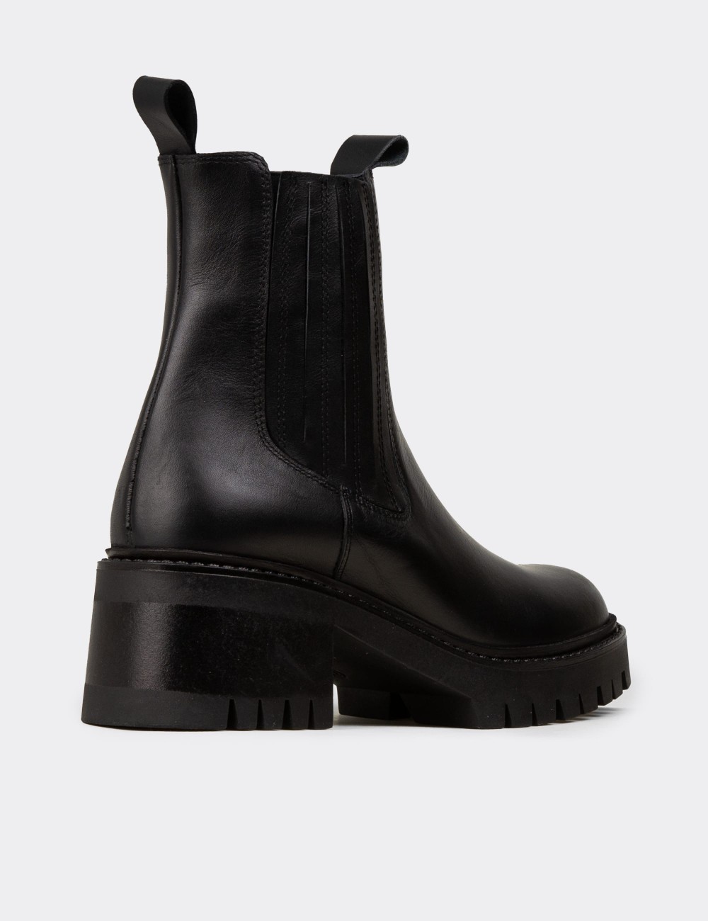 Women's Black Leather Boots - R2562ZSYHC01 Women's Black Leather Boots - R2562ZSYHC01