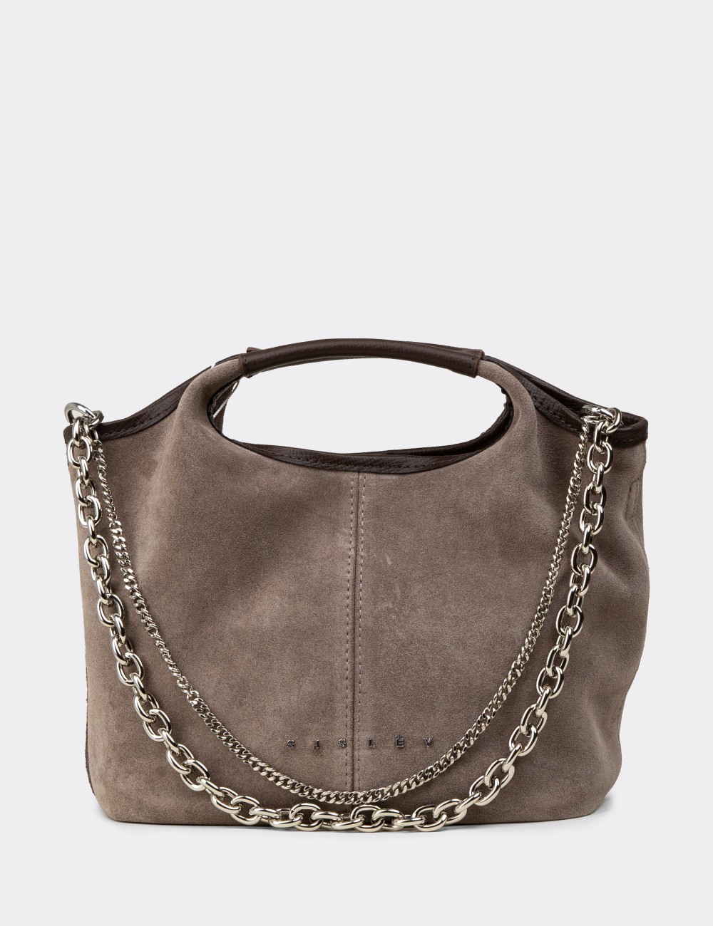Sandstone Suede Leather Shoulder Bag - SL299ZVZNY01