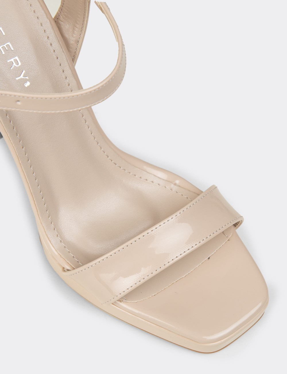 Women's Beige Patent High Heels - SM198ZBEJM01 Women's Beige Patent High Heels - SM198ZBEJM01