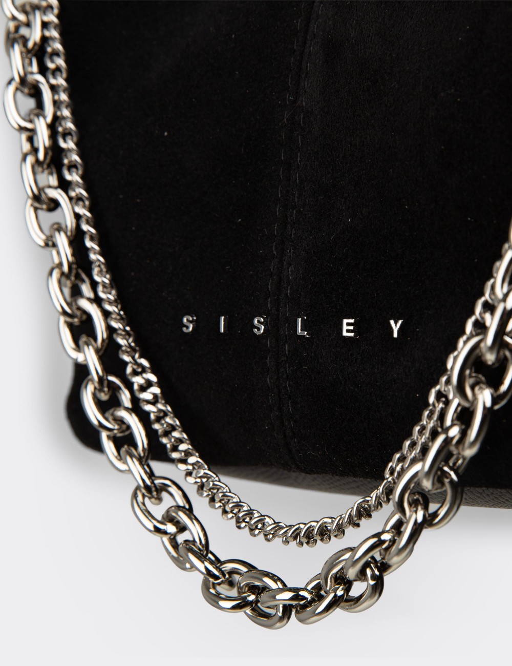 Black Suede Leather Shoulder Bag - SL299ZSYHY01