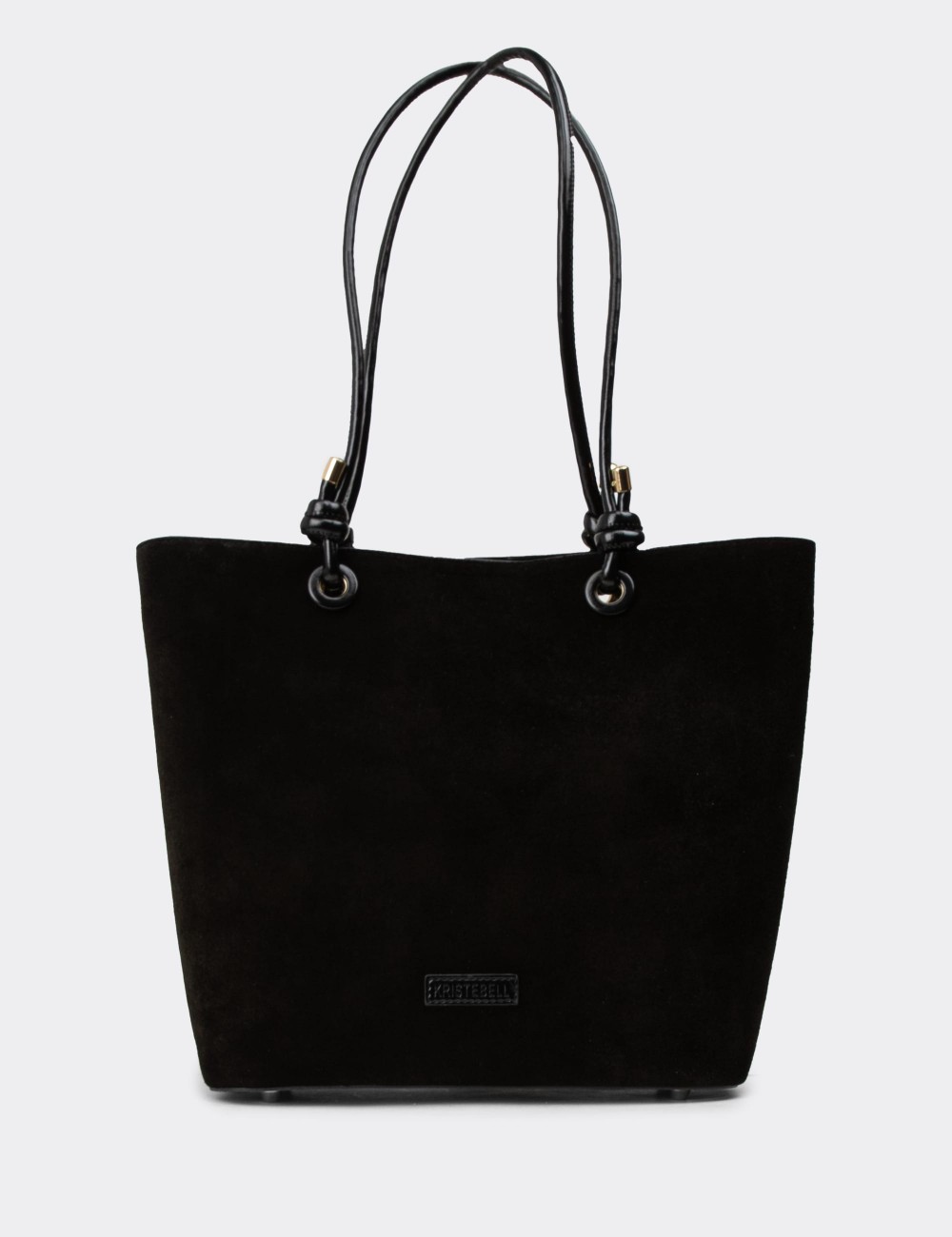 Black Suede Leather Shoulder Bag - K7460ZSYHY01