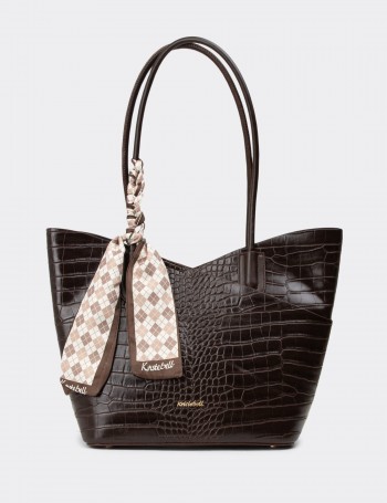 Brown Shoulder Bag - K2676ZKHVY01