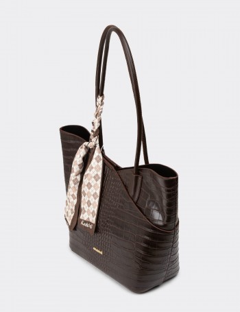 Brown Shoulder Bag - K2676ZKHVY01